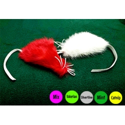 Purrs Christmas Hare Mouse ClipOn - Herb flavour or plain- Fits PurrSuit, Frenzy & DaBird Rods